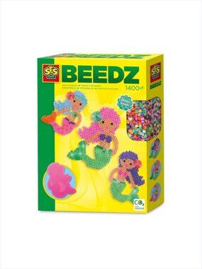 SES  Iron on Glitter Beads Beedz  Mermaid 1400 Pcs For Age 5+New In Box
